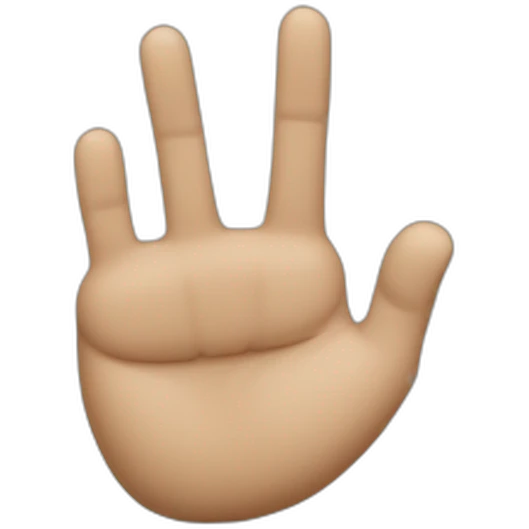 one finger palm emoji