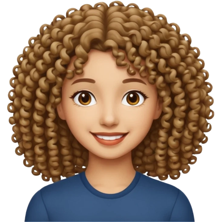 Morena cabelo cacheado sex emoji