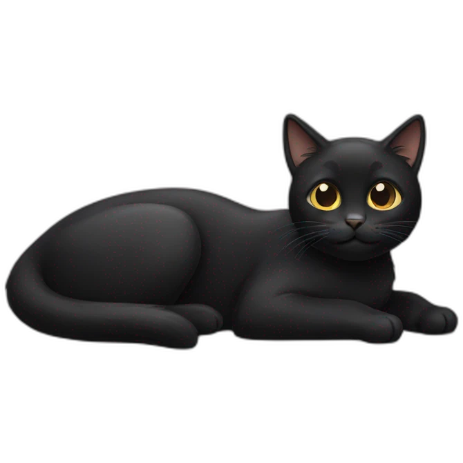 Black cat emoji