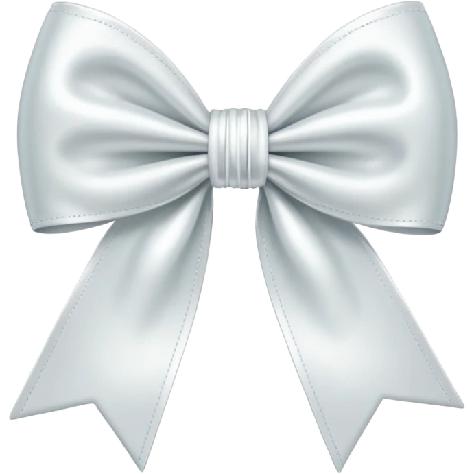Cute little bow white emoji
