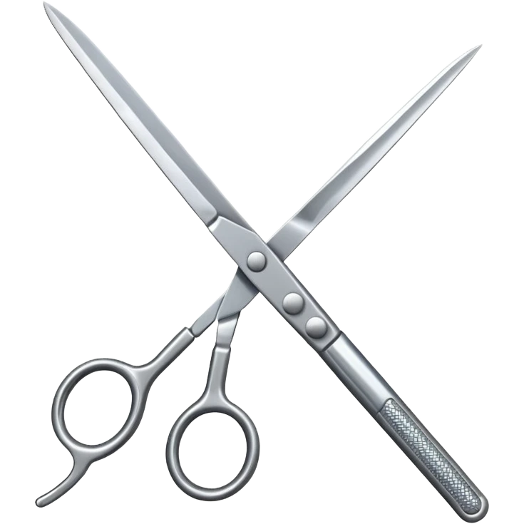 barber scissors emoji