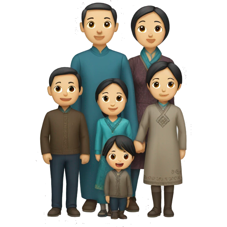 Kazakh family emoji