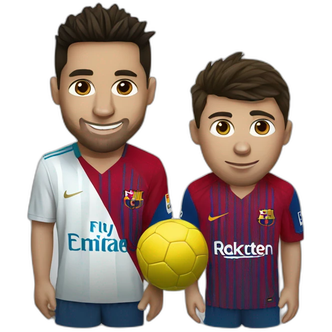 Messi and Ronaldo emoji
