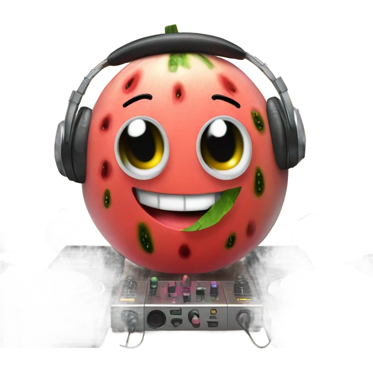 watermelon djing  emoji
