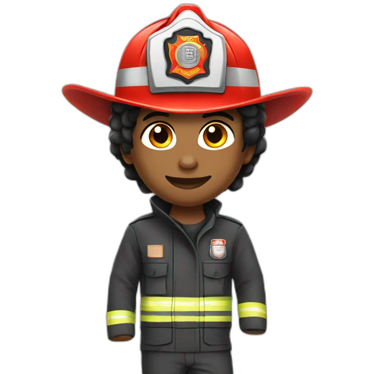 Sexy firefighter emoji