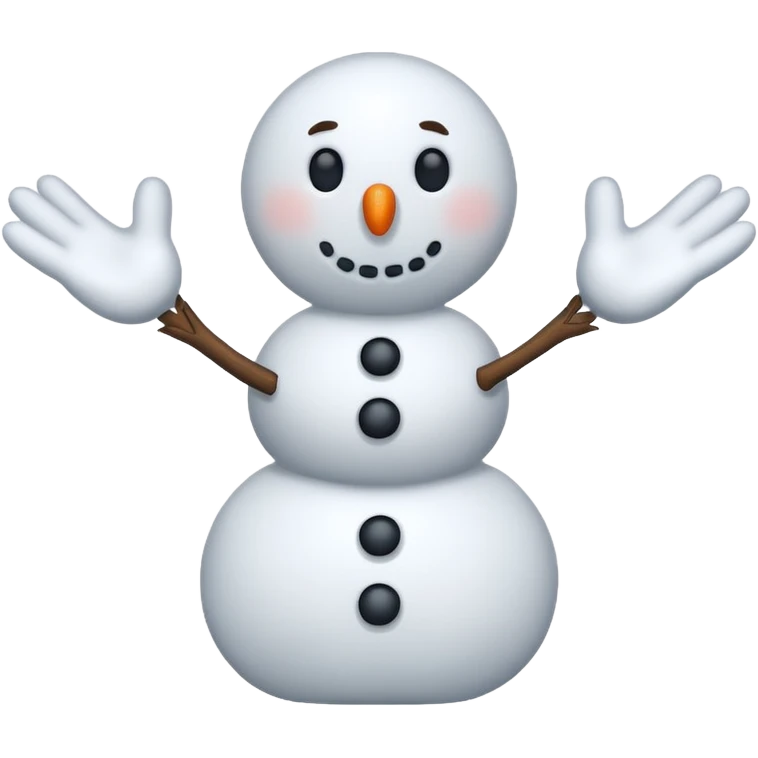 snowman hands only emoji