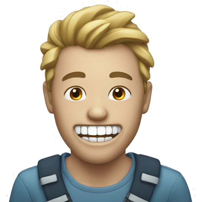 Silver teeth emoji
