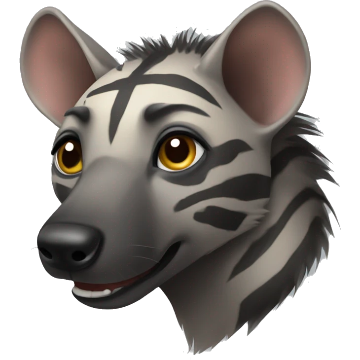 Hyaena with striped body emoji