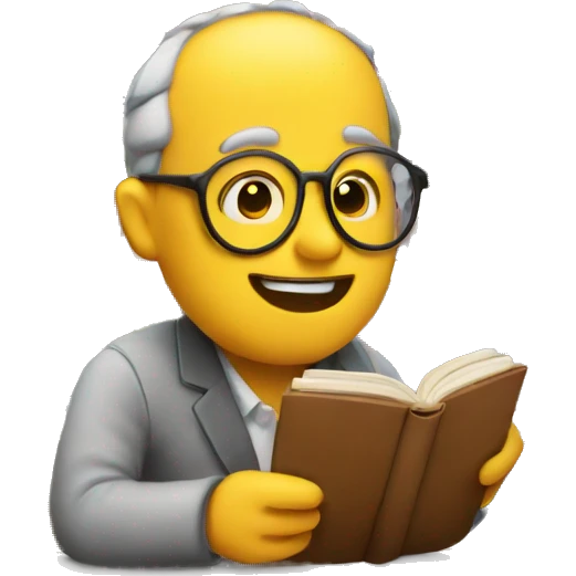 Bookworm emoji