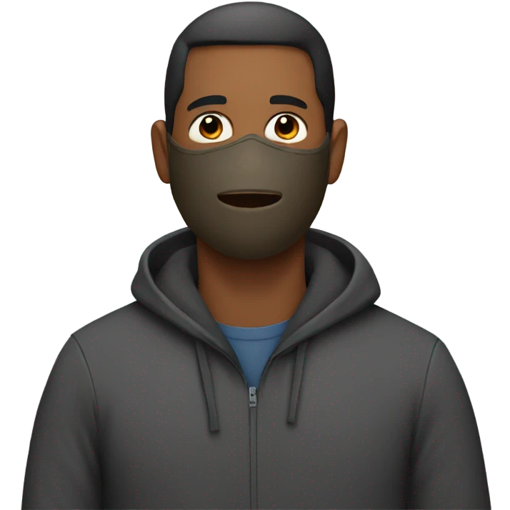 A dad with mask emoji