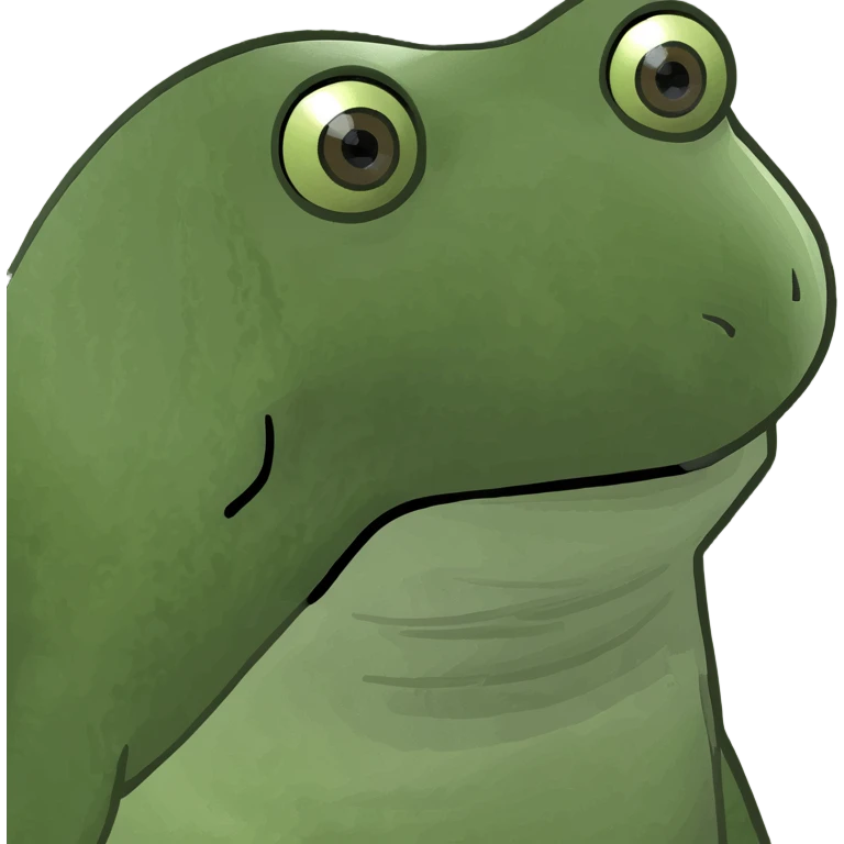 3d printer, bufo frog meme style, simple, no text emoji