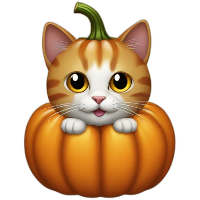 cat pumkin emoji