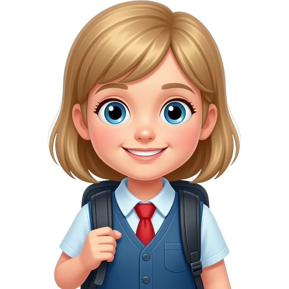 Chica saliendo de la escuela emoji