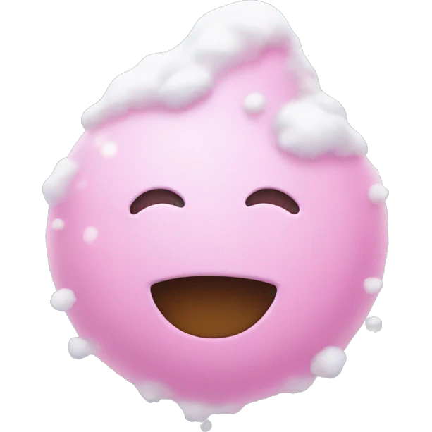pink snow  emoji