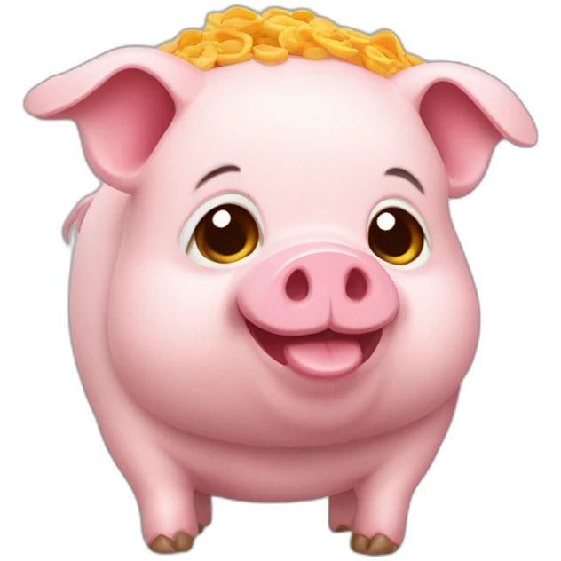 cochinita pig con cintillo emoji