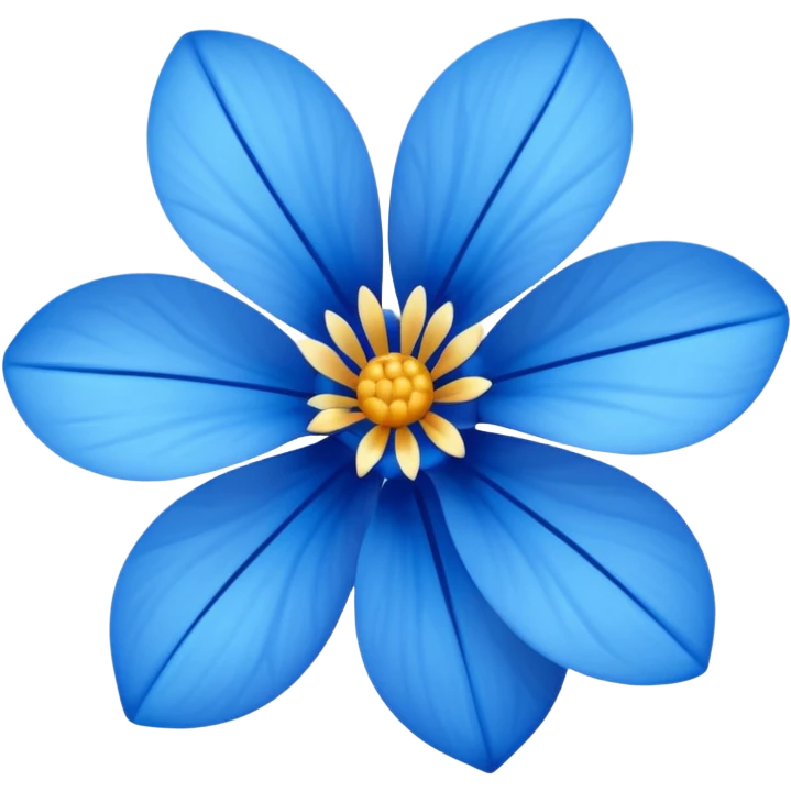 flor azul emoji