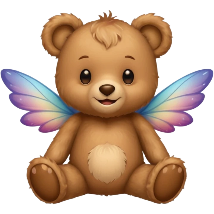 teddy bear with fairy wings emoji
