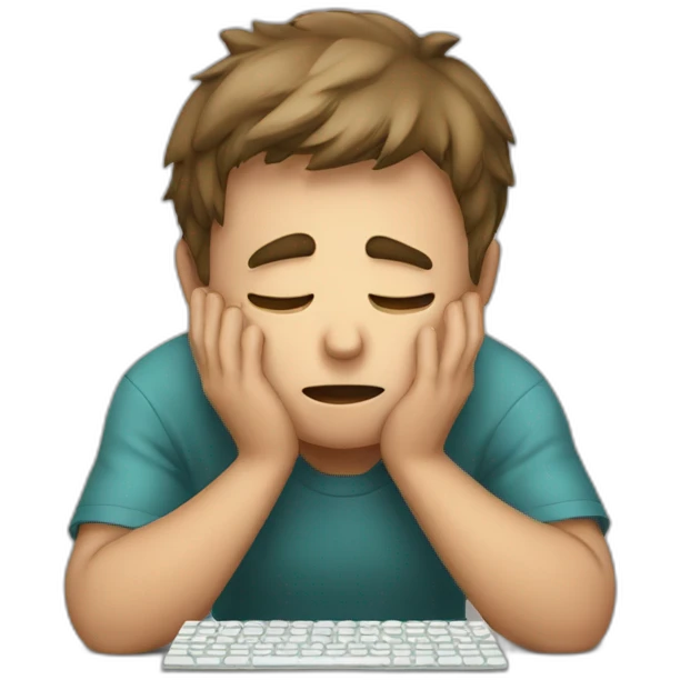qwerty cries that his family abandoned him emoji