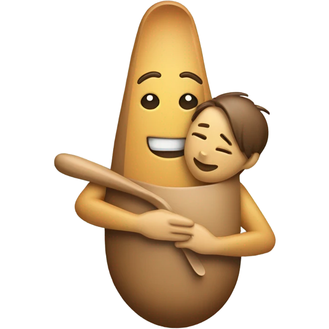 Giant spooning with someone emoji
