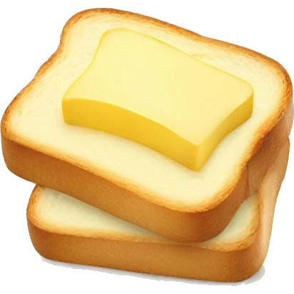 butter spreaded on a toast emoji