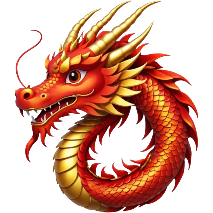chinese dragon happy new year emoji