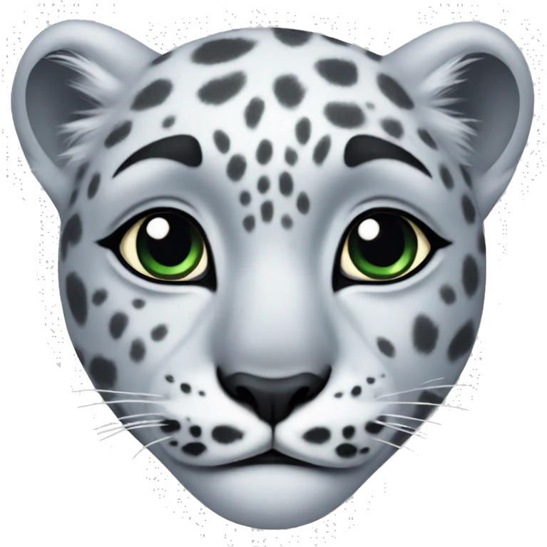 snow leopard  emoji
