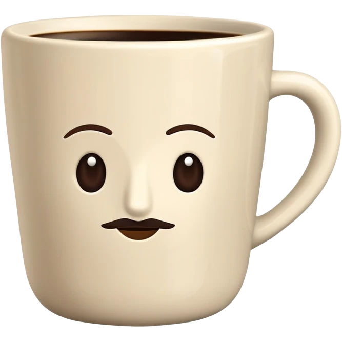 Saudi coffee cup, small handleless finjan emoji