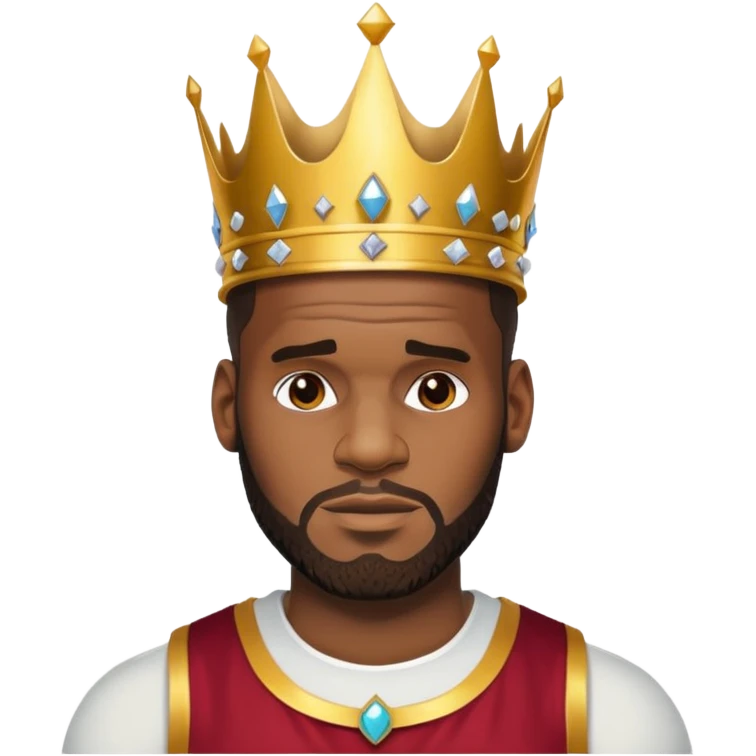 Lebron with crown emoji
