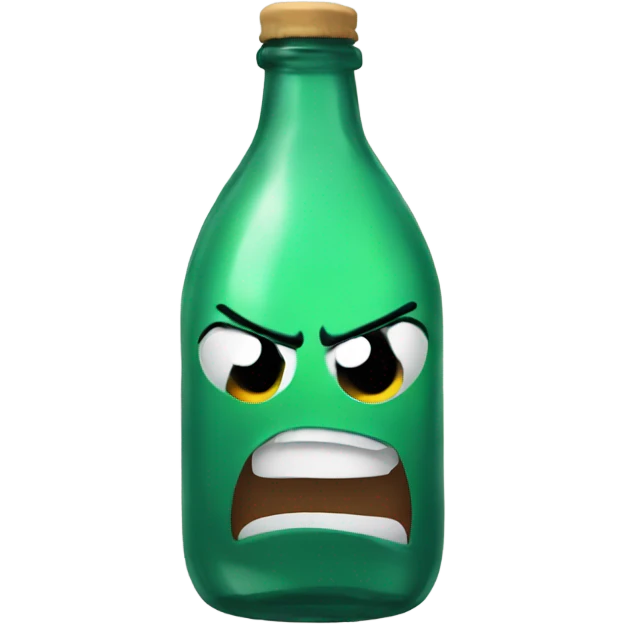 angry bottle emoji