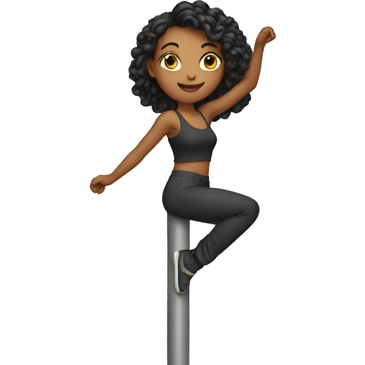 Pole move female emoji