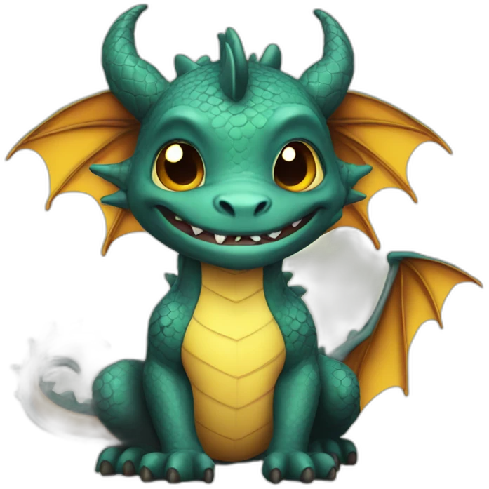 dragon cute honey emoji