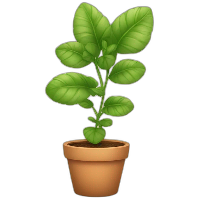 Cute potted plant emoji