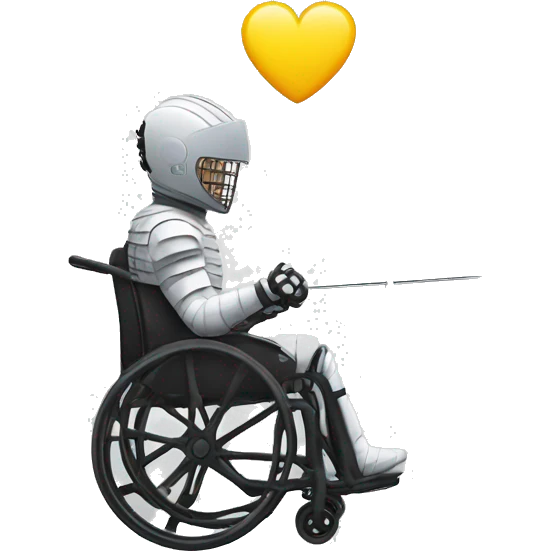 Wheelchair fencing Pisa tower emoji