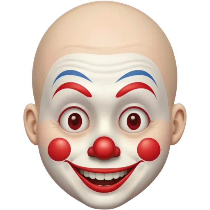 clown in buzzcut emoji