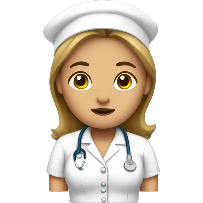Tired nurse emoji