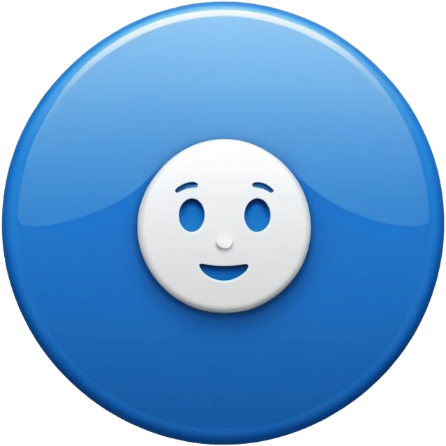 Badge Bleu vérifier emoji