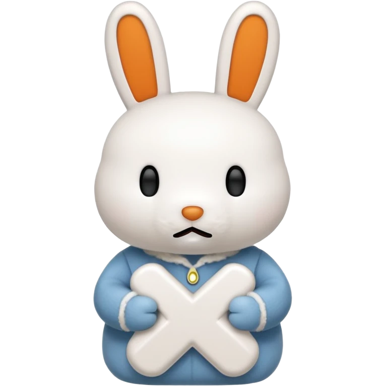 miffy with X for a mouth emoji