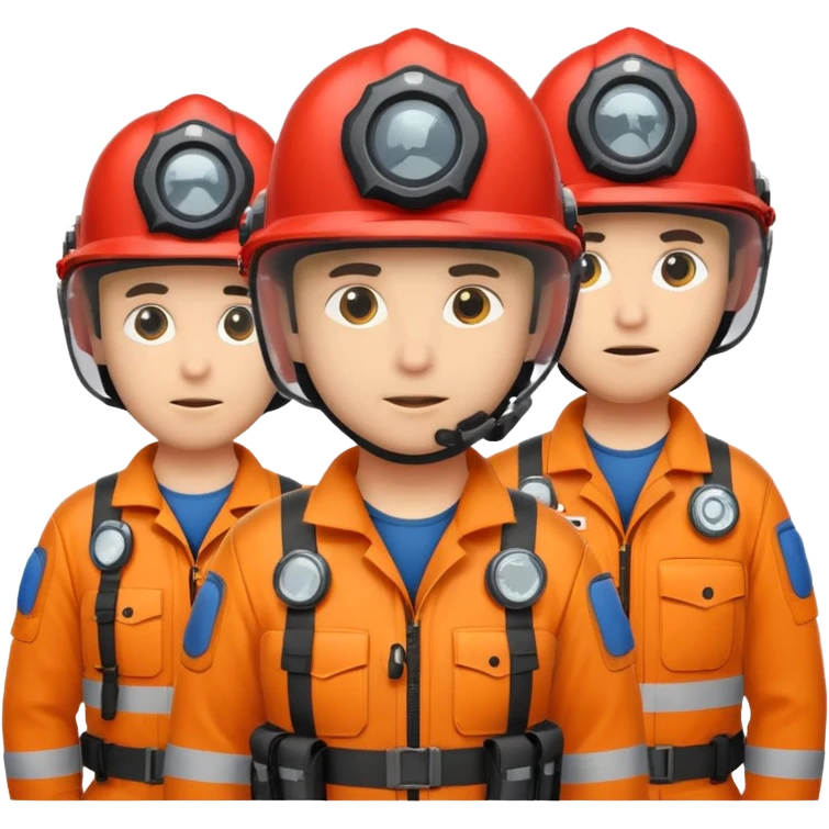 Kasklı Arama Kurtarma Görevlileri emoji