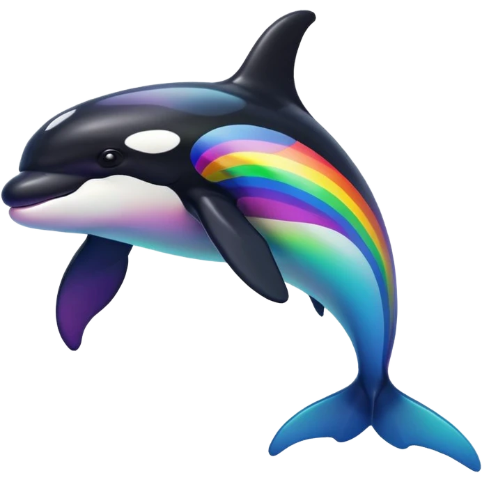 Rainbow orca  emoji
