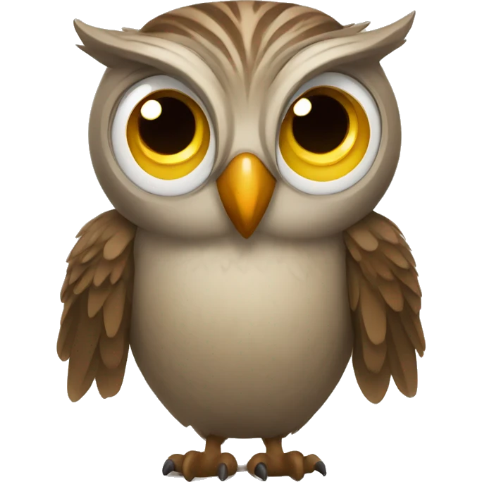 a funny owl  emoji