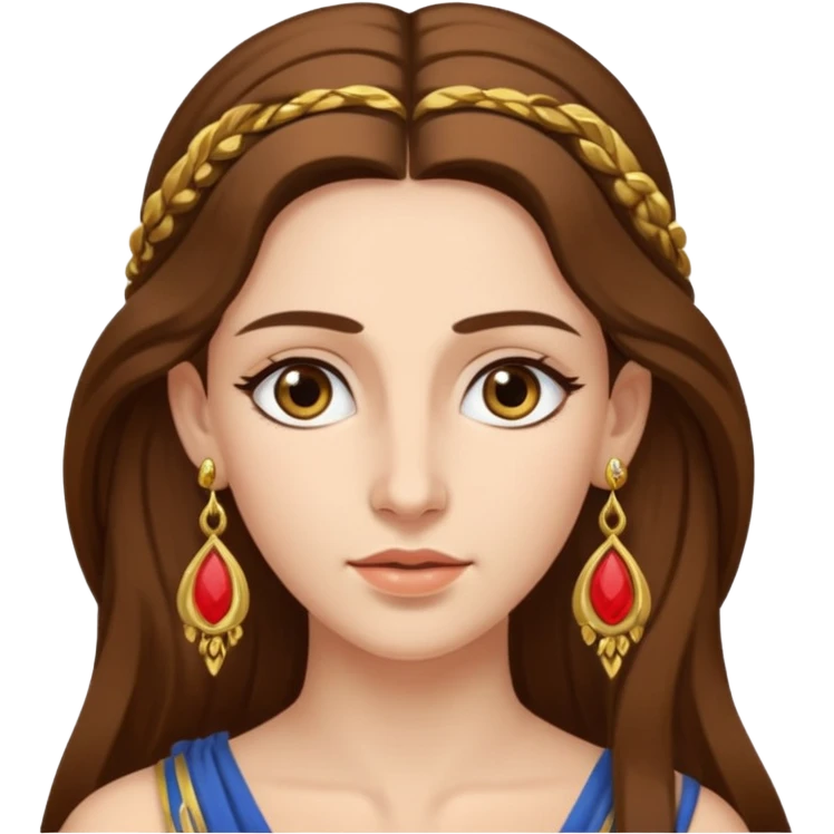 Ancient greek Women with Earrings emoji