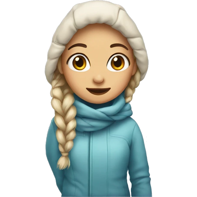 winter girl emoji