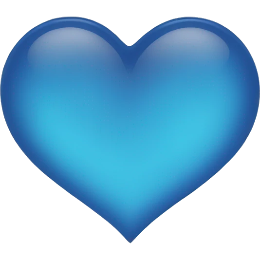 Blue heart emoji