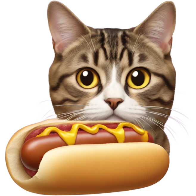hot  dog cat emoji