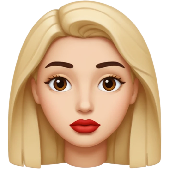 Lips brows emoji