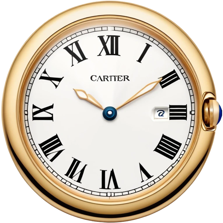Cartier watch, luxury, sharp and clear, luxury details, iOS Apple emoji style emoji