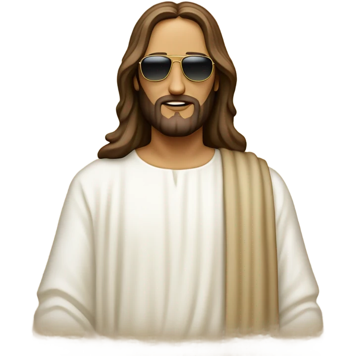 Jesus wearing sunglasses ￼ emoji