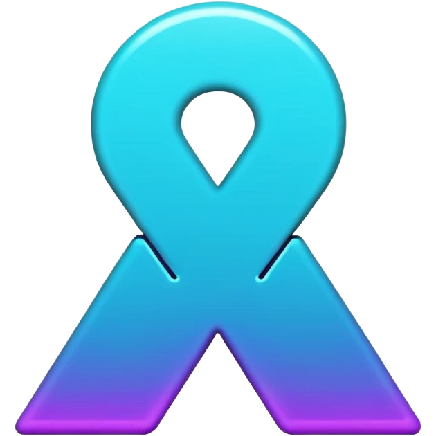 futuristic minimalistic emoji icon, letter "S" formed by three glowing digital lines representing Storm, Atom and NoizeGames, neon purple (#8B5CF6) and cyan (#00E0FF) on dark background, modern tech style, 1:1 aspect ratio emoji