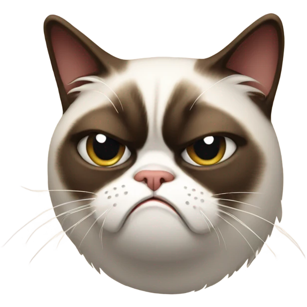 Grumpy cat emoji