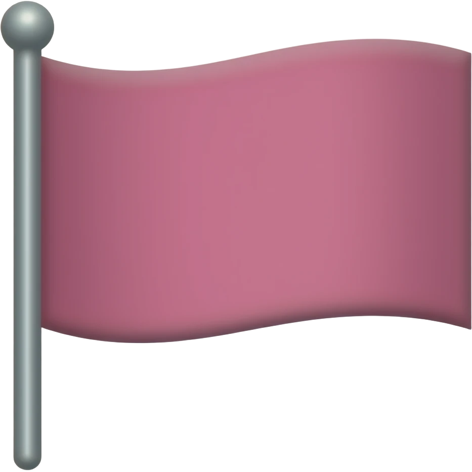 Pink flag emoji